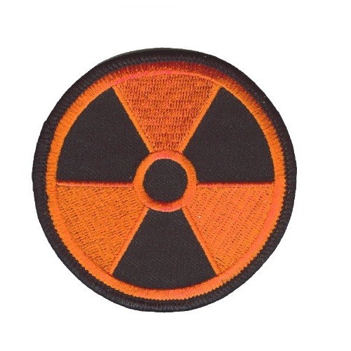 RADIATION PATCH ORANGE ON BLACK