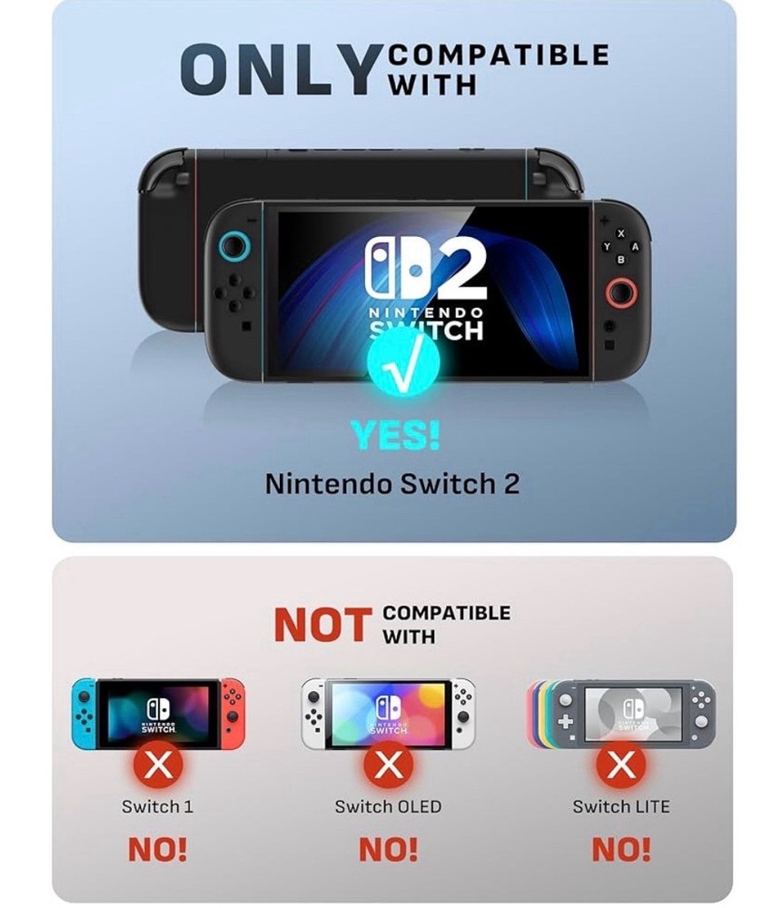 Mumba Blade Series Dock-Friendly Case for Nintendo Switch 2, Drop Proof