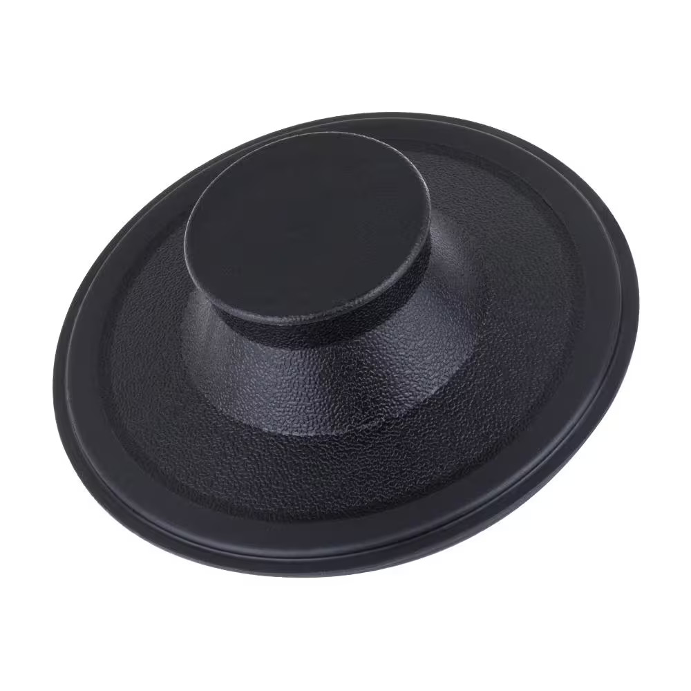 Sink Stopper for 3-Bolt Garbage Disposals in Black Plastic