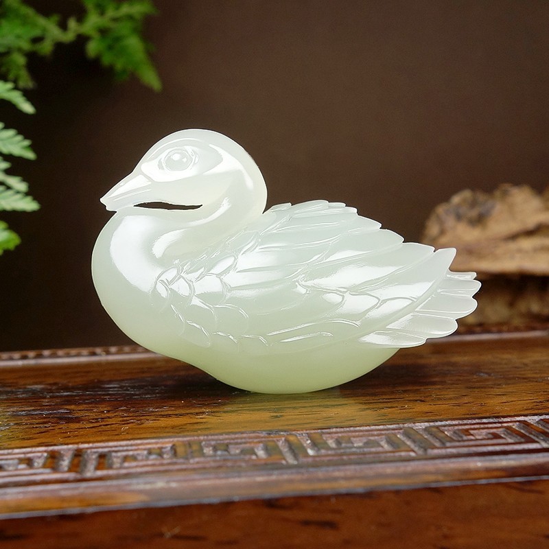 Hetian Jade Pendant - Goose CC