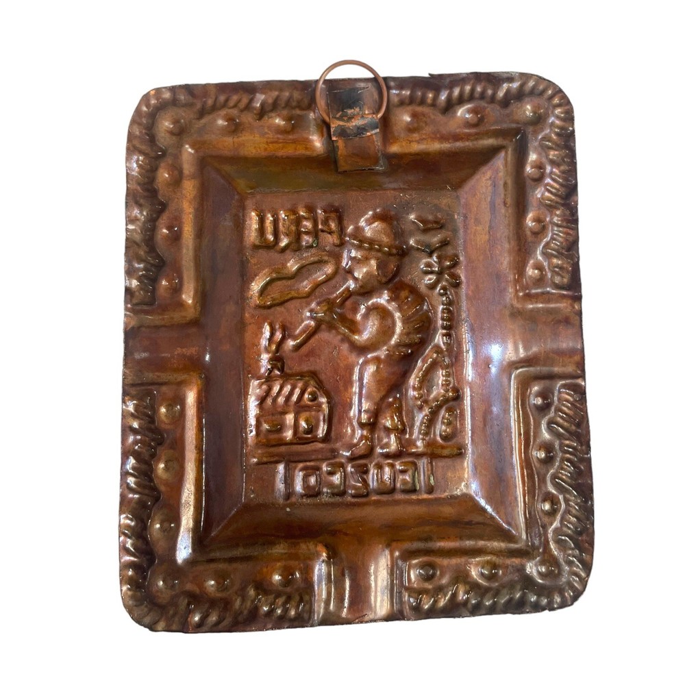 Peru Copper Ash Tray Collectable Decoration