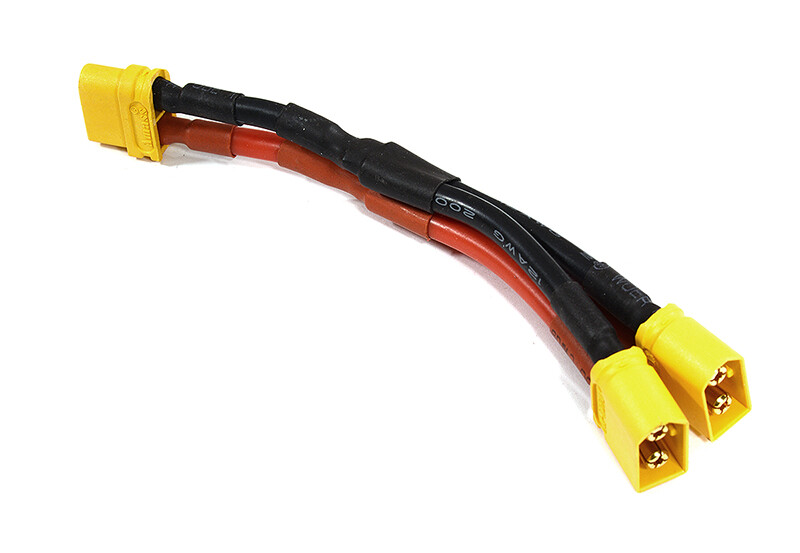 Precision-Crafted XT60 Parallel 2-Battery Connector Adapter Wire Harness