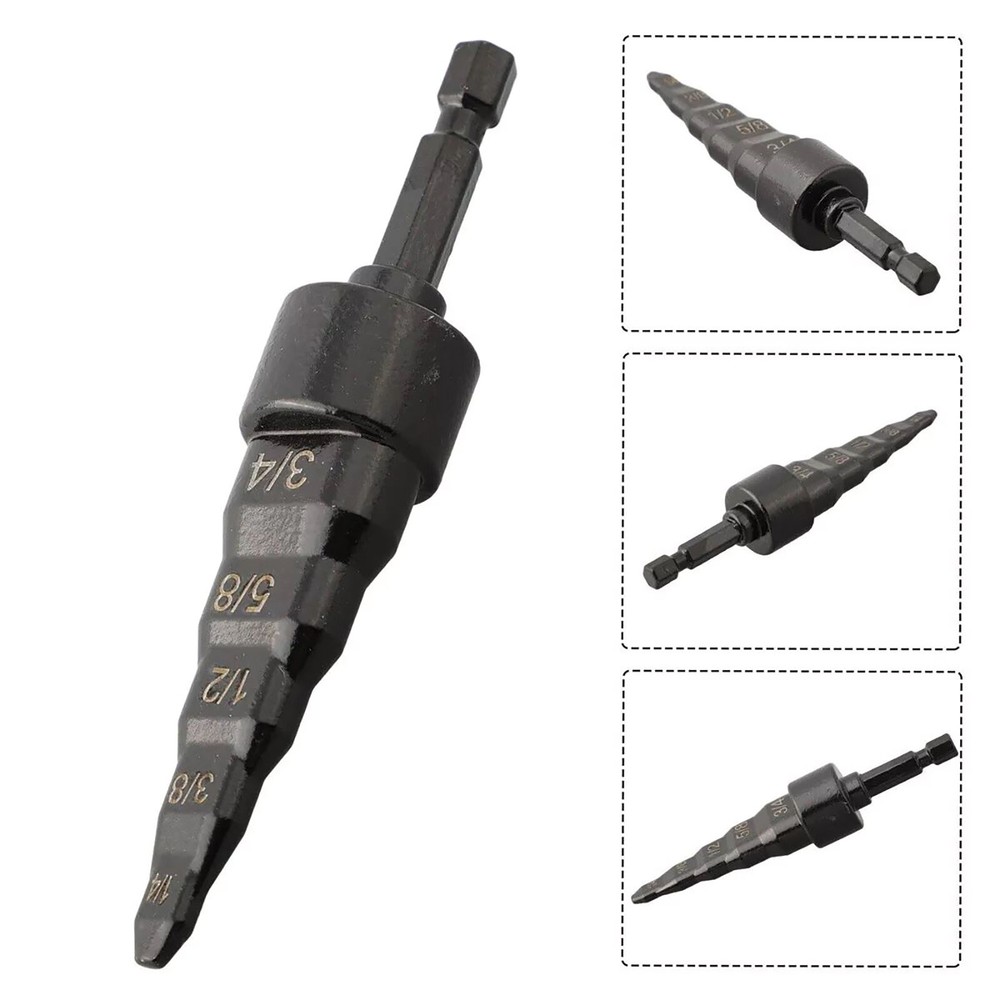 5in 1 Swaging Tool Drill Bit Accessory 5 Sizes Copper Pipe Flaring Tube Expander