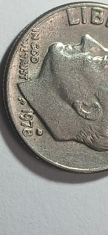 1978 D Multiple DD Error Obverse And Reverse Side Roosevelt Dime