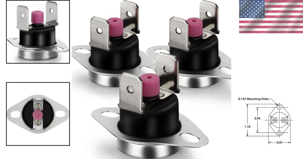 Easy-Install 1/2" Bimetal Temperature Control - 3 Count