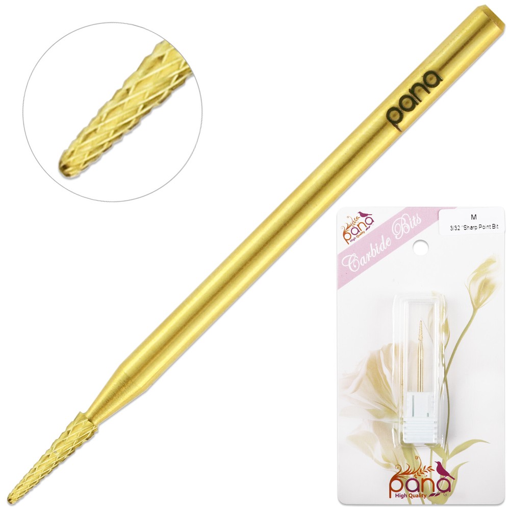 Professional Gold Sharp Point Bit Safety Nail Carbide Drill Bit Medium Grit