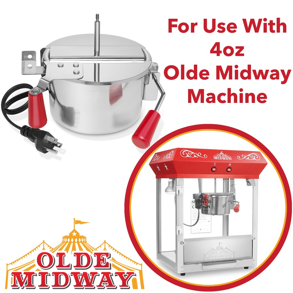 Replacement Kettle for Olde Midway Popcorn Machines