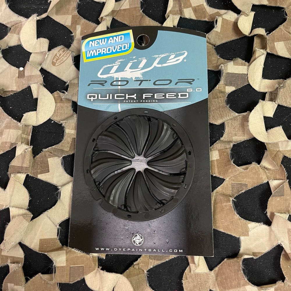 NEW Dye Rotor Quick Feed Lid 6.0 - Black/Black