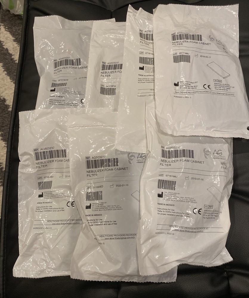 Neb Foam Cabinet Filter, 8 Packs - REF AG503237 - Individual Sealed Pack