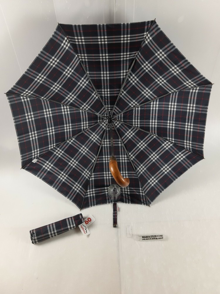 Unisex Mini Umbrella - Automatic - 8 Sticks - Blue/Grey - 25181 - Rainbow