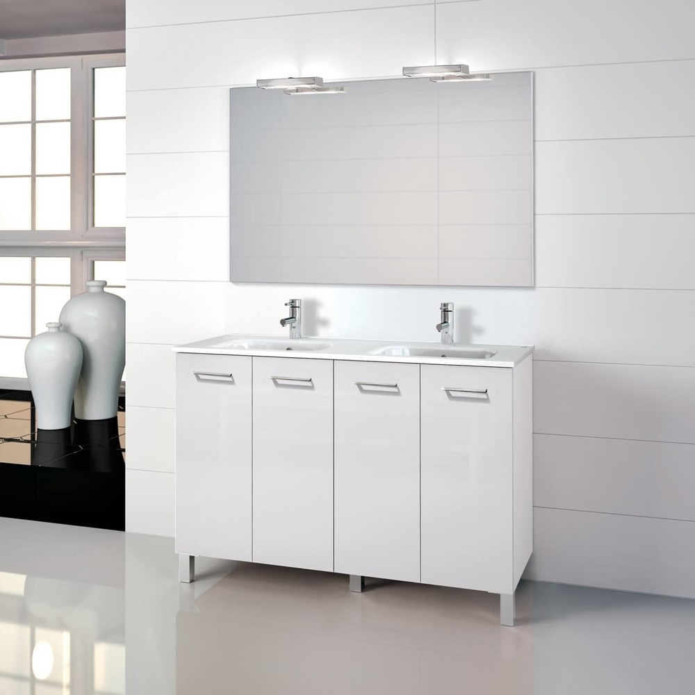 WS Bath Collections Logic 120 Logic Vanities 48" Double Vanity - Gloss