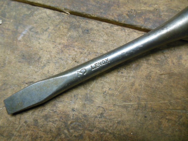 vintage Lenox #3 wood clad handle screwdriver old workshop tool