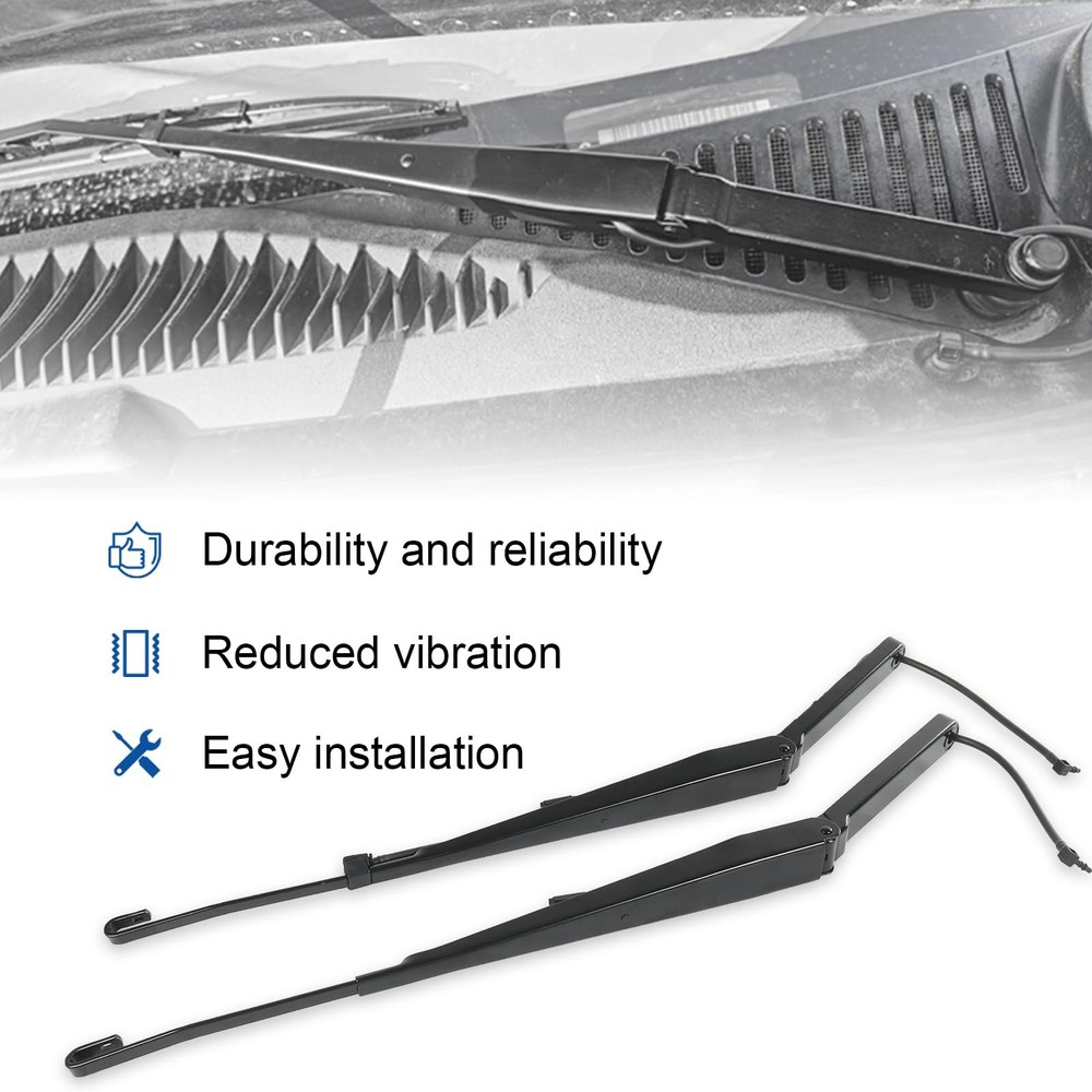 RUIANOMG Front Windshield Wiper Arm Kit Replacement For Chevy Silverado...