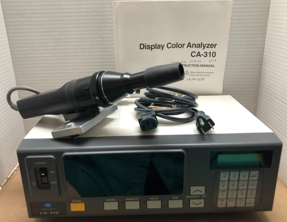 Konica Minolta Color Analyzer CA-310 + Sensor Probe / WITH MANUAL / USED