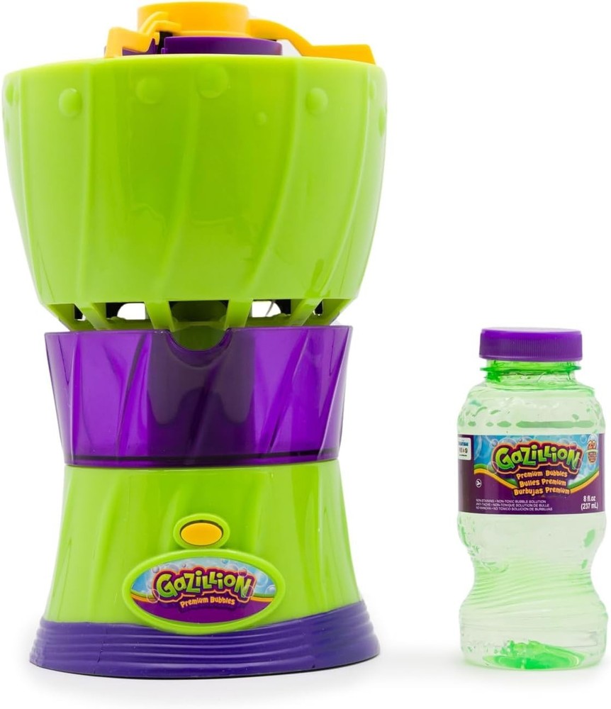 Ultimate Outdoor Bubble Machine - No-Spill Design & 8 oz Solution for Ages 3+