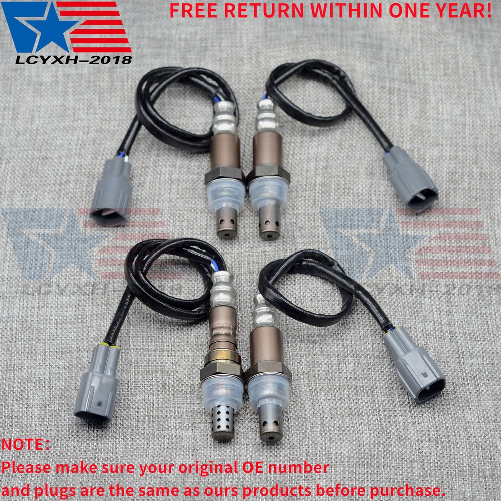 4PCS Left & Right Downstream Upstream Oxygen Sensor for Toyota 4Runner 2003-2004