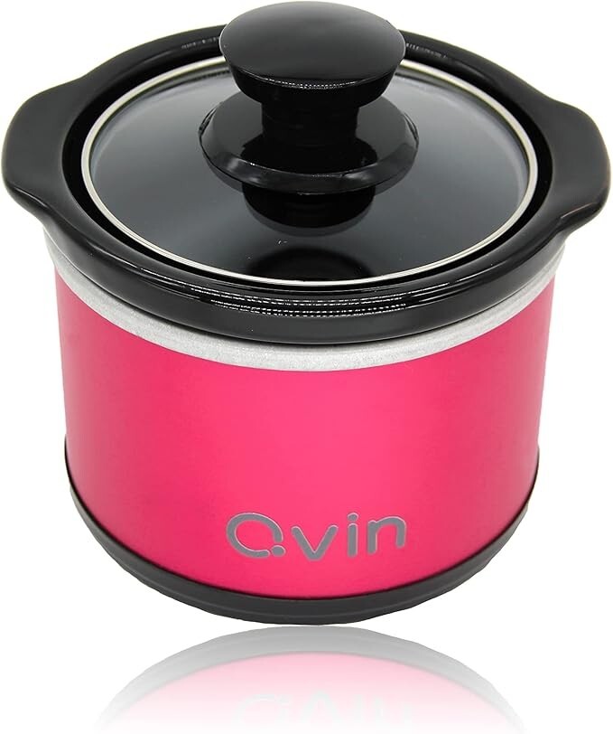 0.65QT mini Slow Cooker - rose red