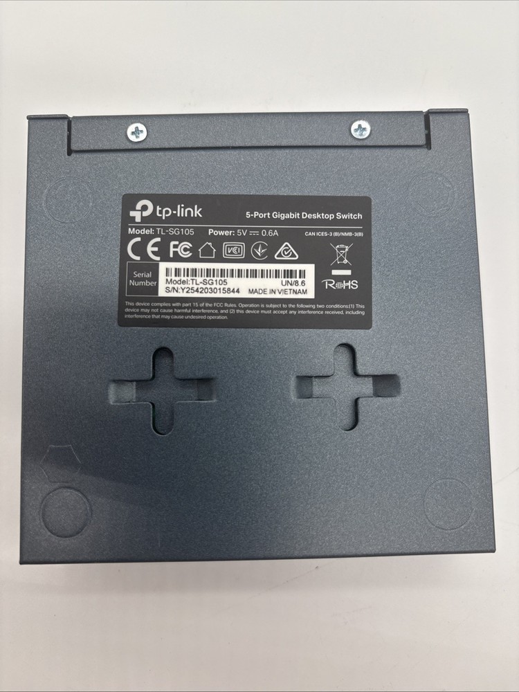 Desktop Switch 5 Port Gigabit TP-Link Technologies TL-SG10 New