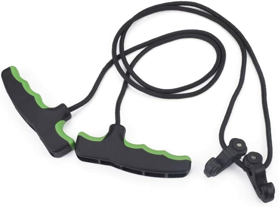 Crossbow Cocking Device Cocker Rope Double Handle String Cocking Tool (GR & BK)