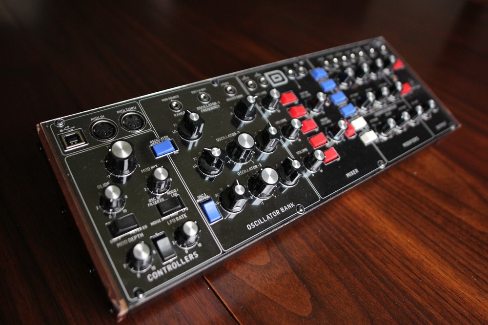 Behringer Model D Analog Desktop Mono Synthesizer Clear Overlay For Patch Saving