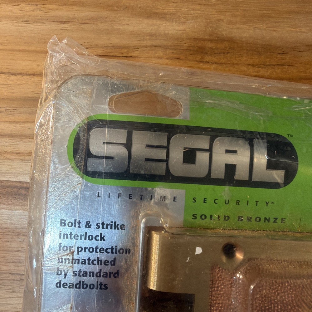 Segal Model 687/688 Solid Bronze Double Cylinder Deadbolt – Maximum Security NEW