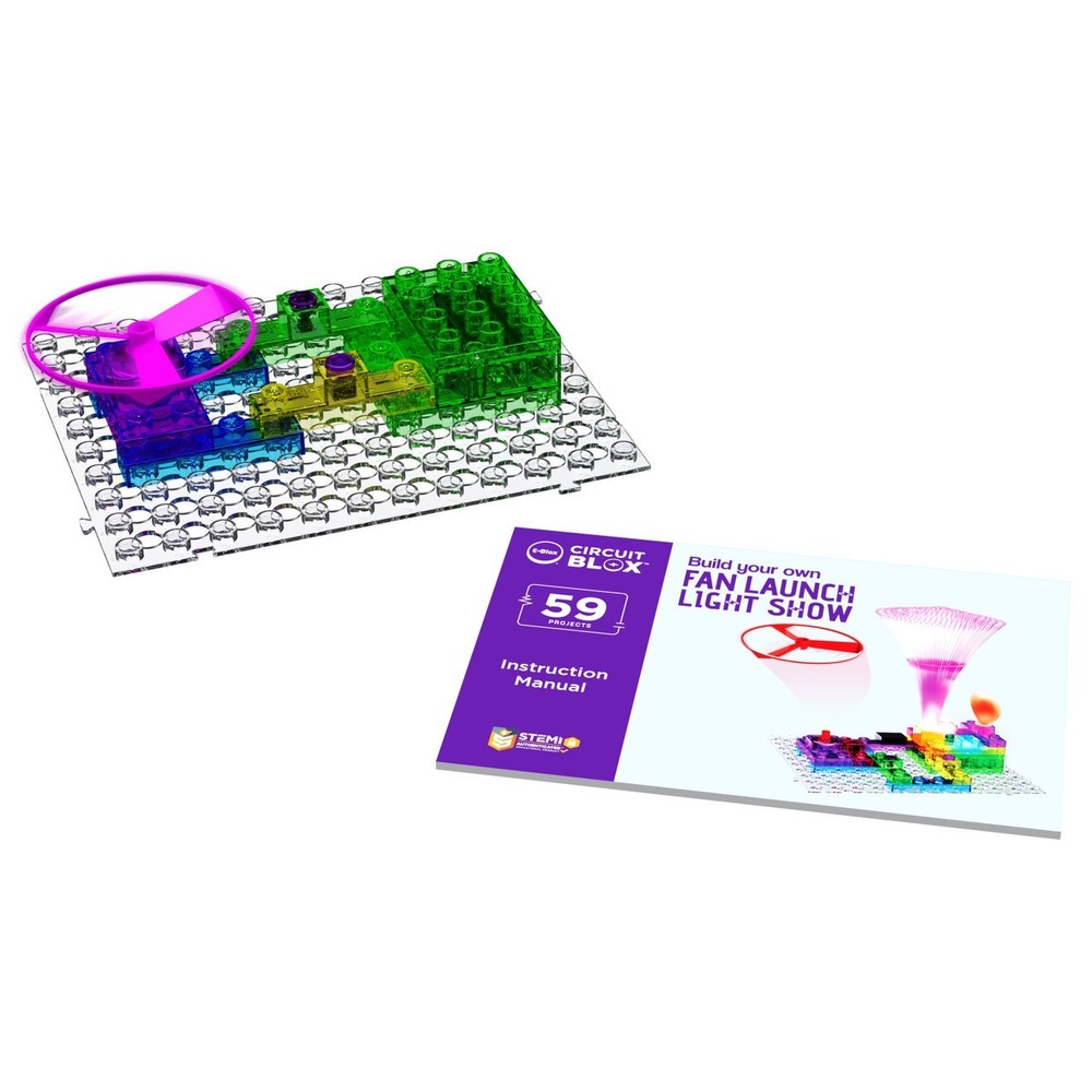 Creative Building Block Fan Launch Circuit Blox STEM Educational Science