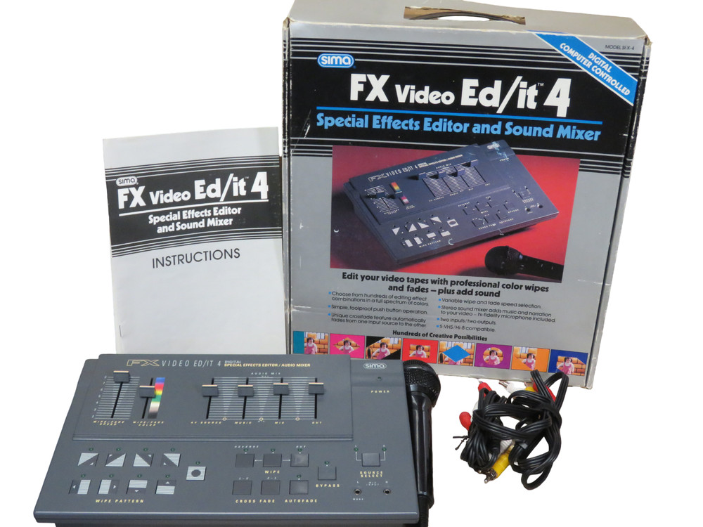 SIMA FX VIDEO ED/IT 4 Digital Special Effects Editor & Audio Mixer