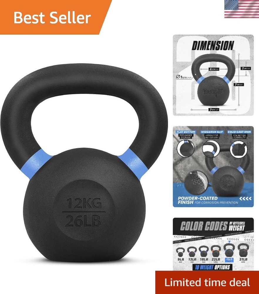26lb Cast Iron Kettlebell for Strength Training