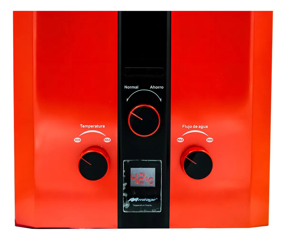 MIRAGE TANKLESS WATER HEATER 10 L TWO SERVICES RED COLOR