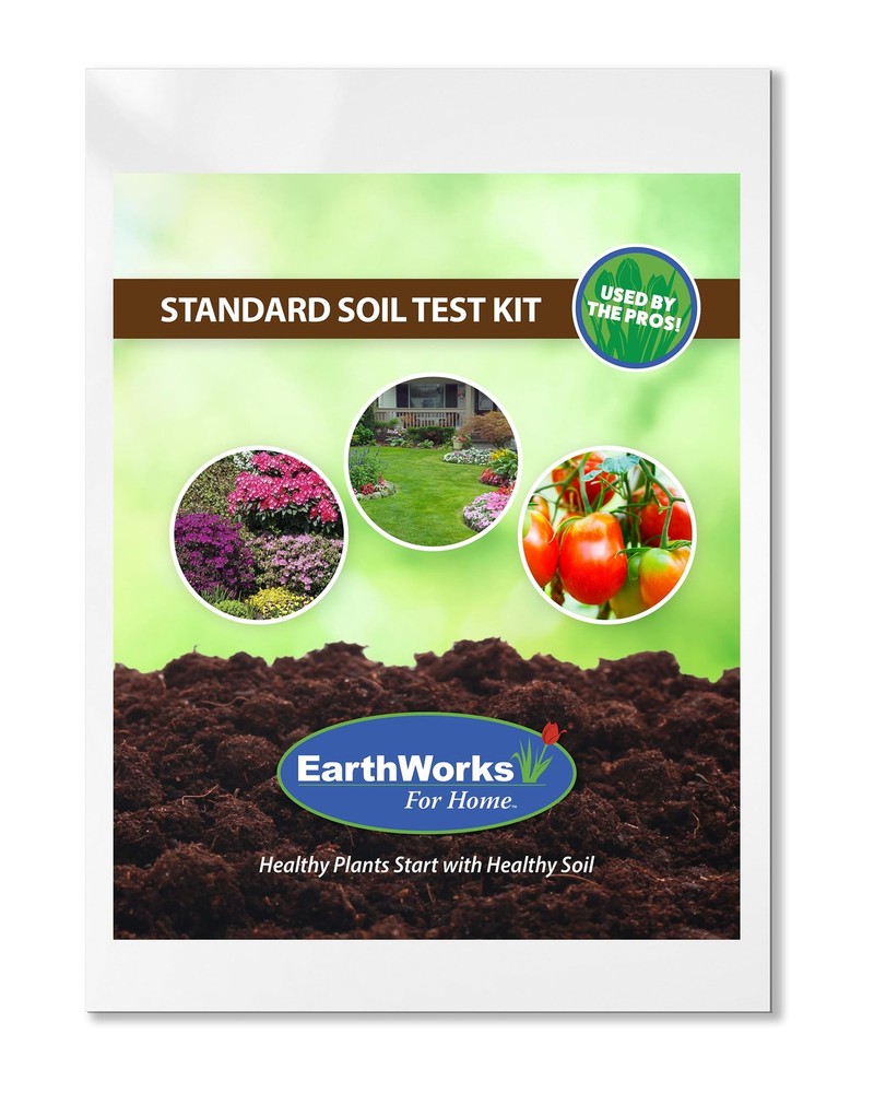 EarthWorks EW4H Soil Test Kit, Complete pH and Nutrient Lab Analysis, Mail-in...