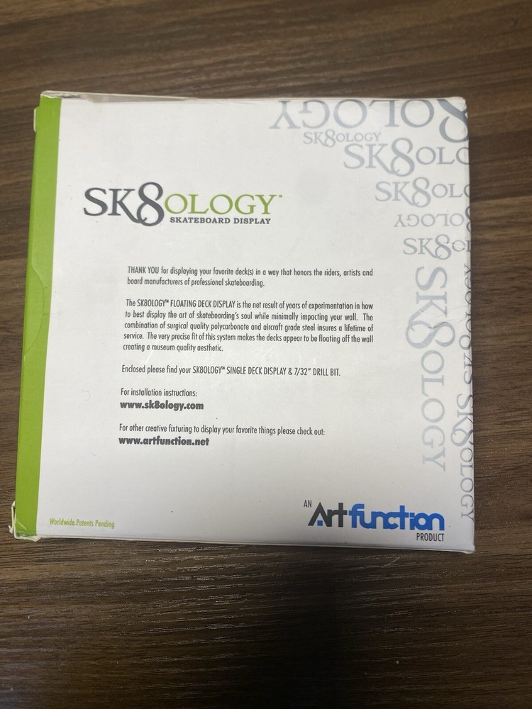 Sk8 Ology Skateboard Wall Mount Display
