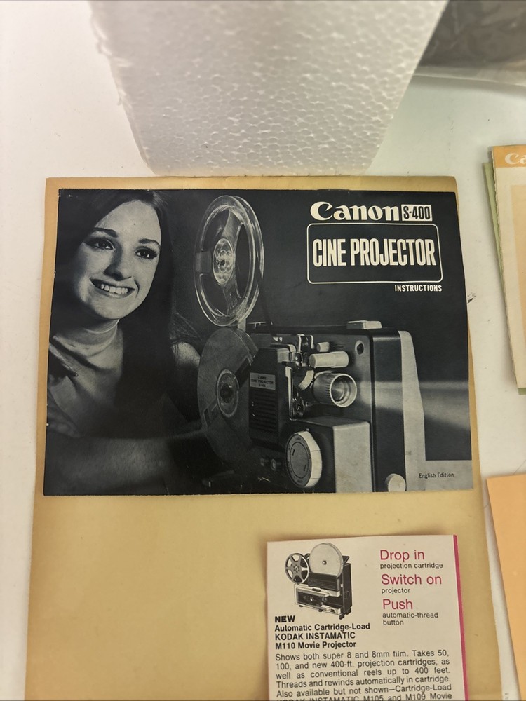 CANON S-400 CINE PROJECTOR / Open Box