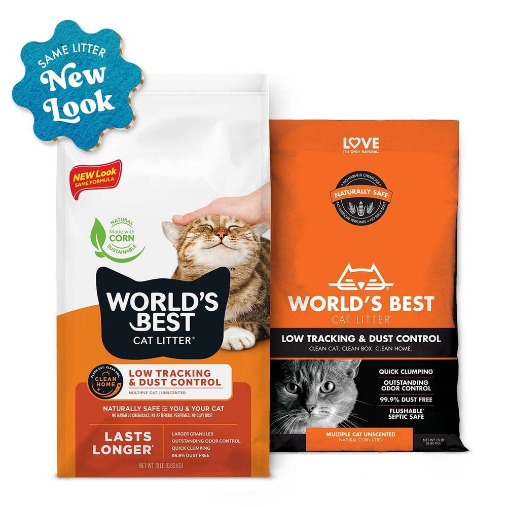 Cat Litter Low Tracking & Dust Control Unscented Cat Litter Flushable 28 lb