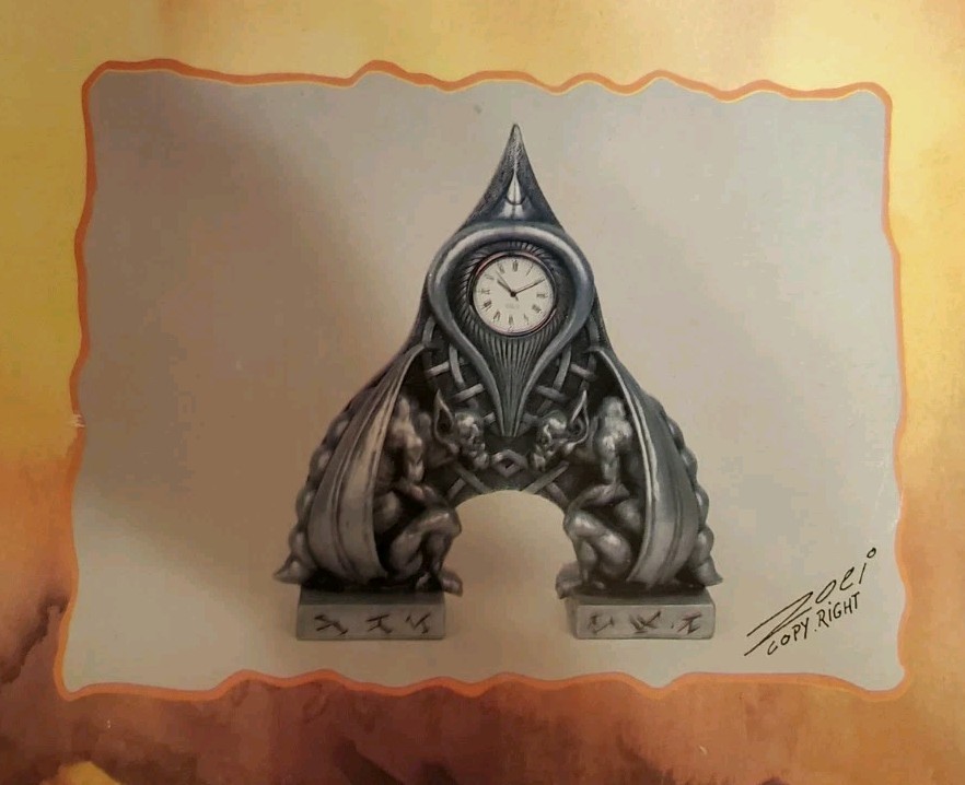 Zoli Collection 2000 Dual Gargoyle Clock