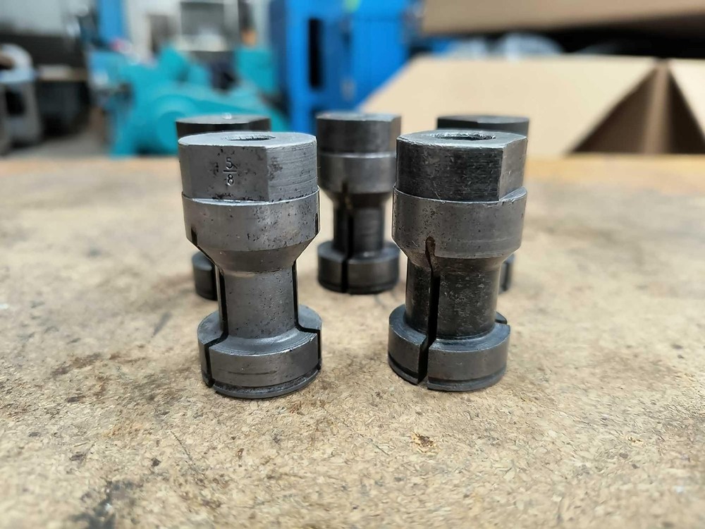 (5) Size 4 Tapping Collets for Procunier 4E Tap Head ALL DIFFERENT 1/8P-3/4