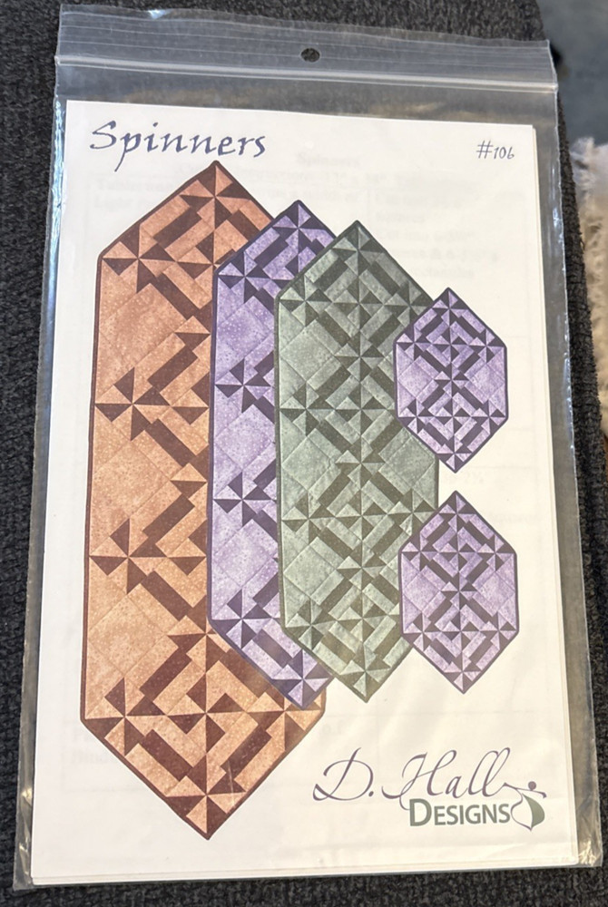 Rare D. Hall Designs SPINNERS Quilt 2006 pattern #106 only