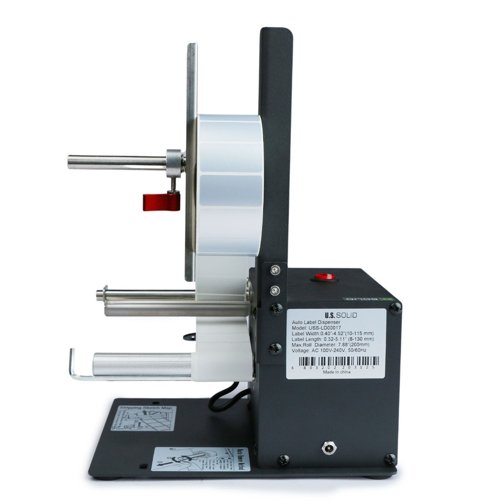 U.S. Solid Automatic Label Dispenser For Width 10-115MM Length 3-100MM