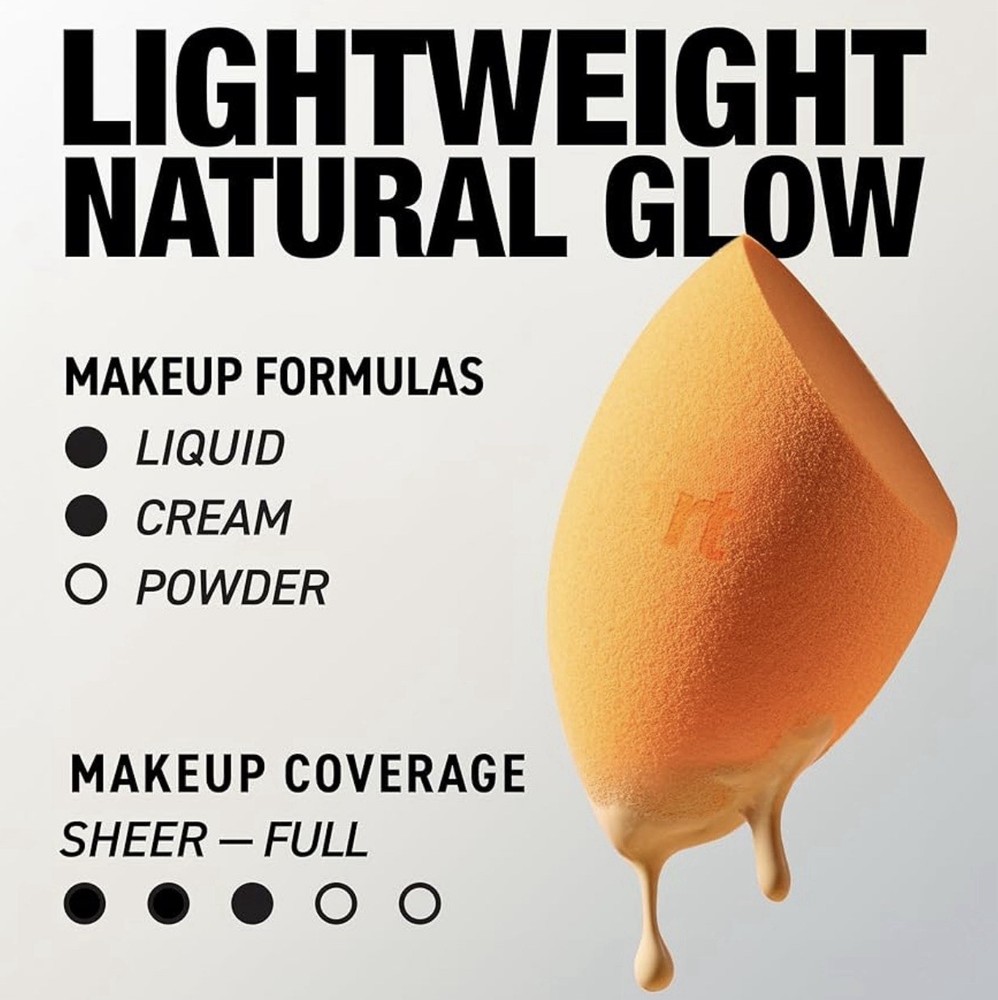 Real Techniques Miracle Complexion Sponge Duo Orange Teardrop Multi-Sided