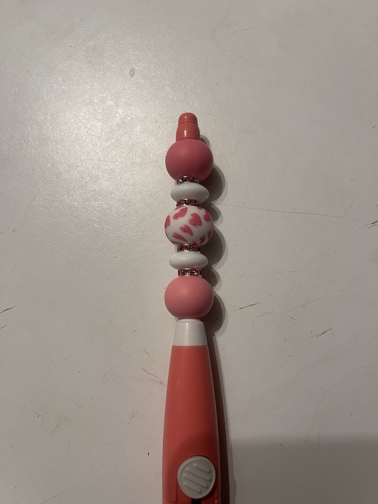 Coral Pink Silicone Beaded Crafting Box Cutter