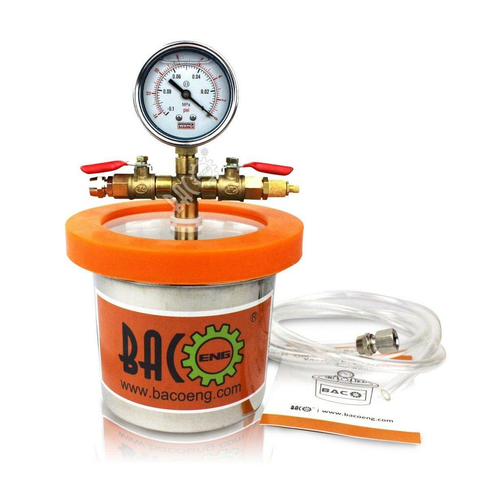 BACOENG Universal Vacuum Chamber Series: Standard 1.2 Quart
