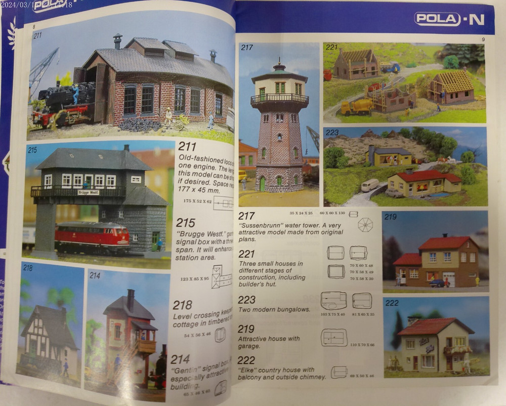 POLA 1983 Model Construction Kits HO-N Catalog