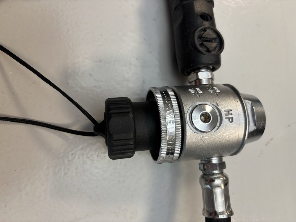 Poseidon first and second stage scuba regulator fits both yoke and DIN.