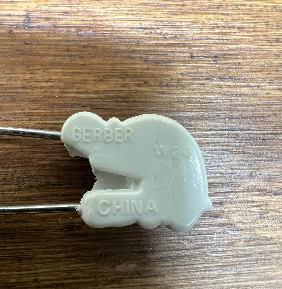 Gerber Vintage Diaper Pin Turtle Design