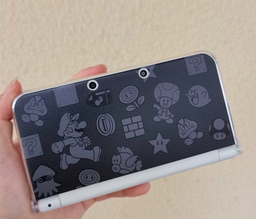 Nintendo New 3DS XL/LL Console Custom Super Mario Retro Pattern Protective Case