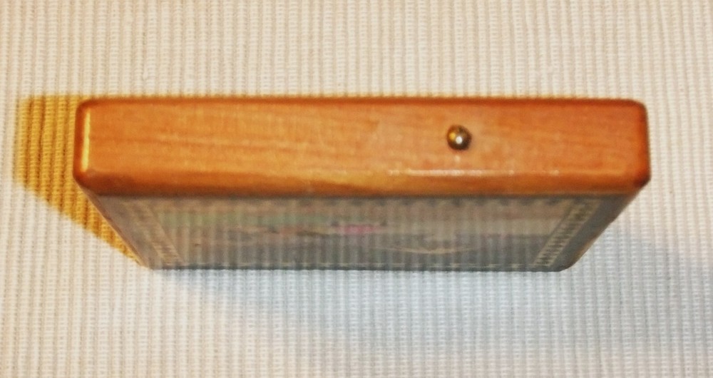 ANTIQUE BEECH WOOD POT/DISPENSER