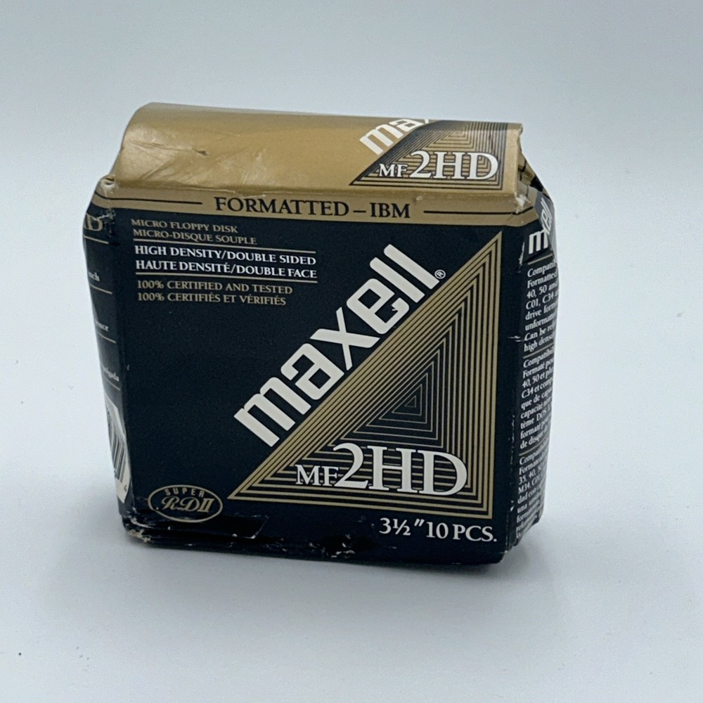 Maxell Mf2hd 10 Pcs Micro Floppy Disk
