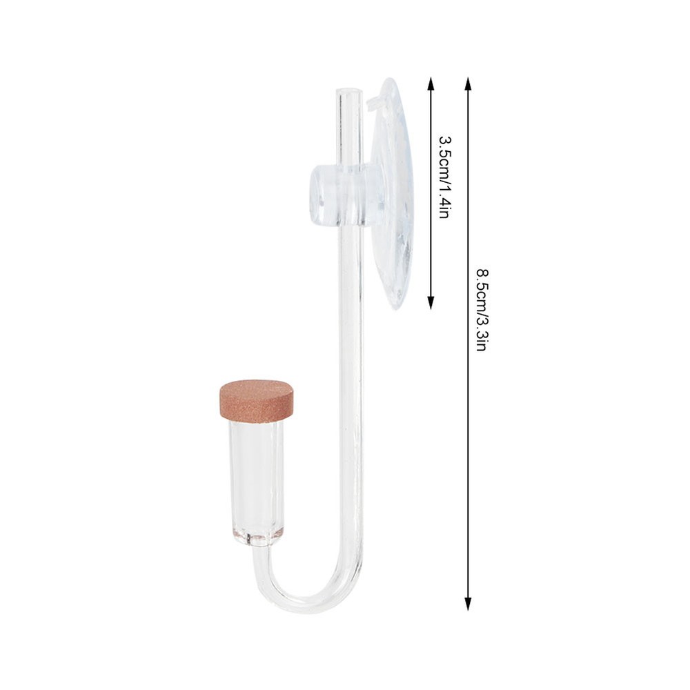 Acrylic Transparent CO2 Diffuser Atomizer Bubble Counter For Aquarium Plants