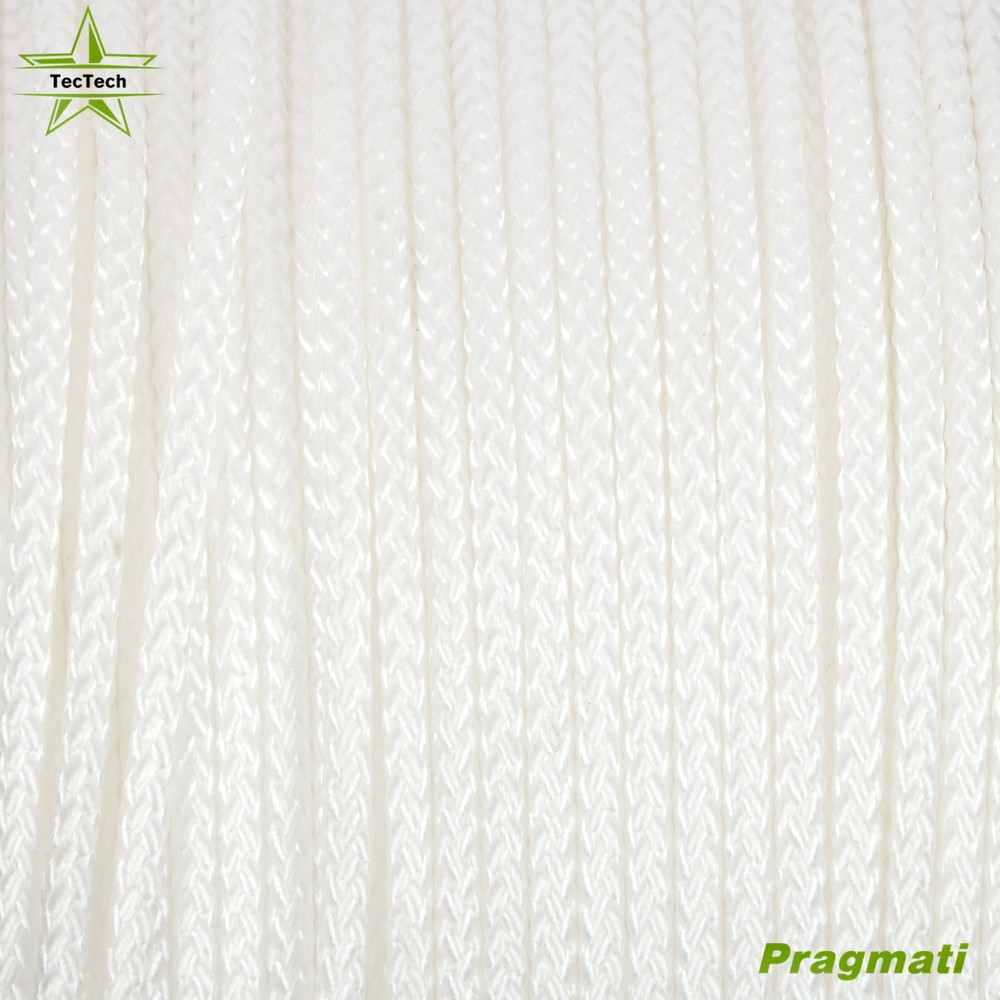 3/16 inch White Solid Braid Nylon Dacron Polyester Rope - 500 Foot Spool