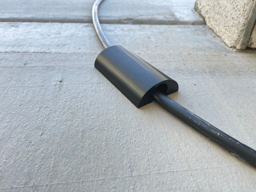 EV Charging Cable Cover Garage Door Pass Through - 3D Printed