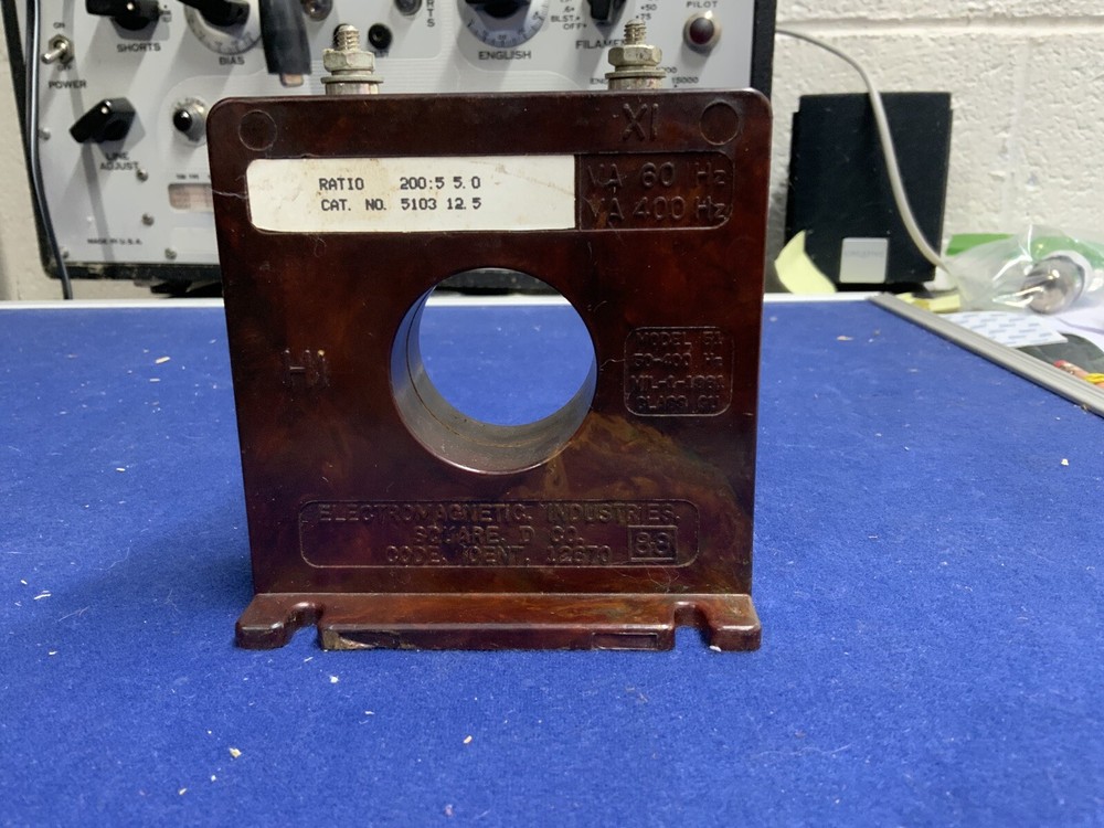 ELECTROMAGNETIC INDUSTRIES SQUARE D 12670 CURRENT TRANSFORMER